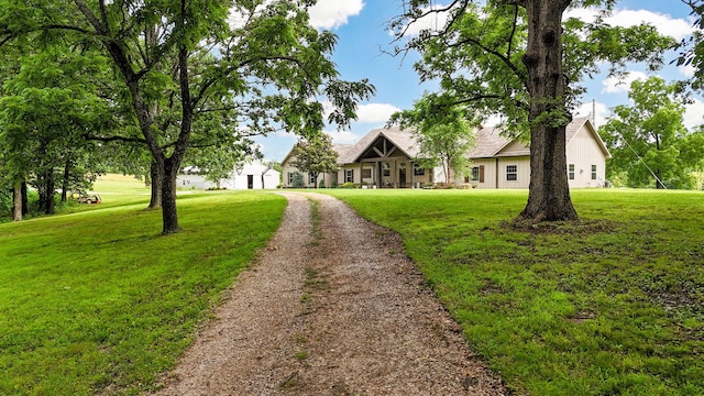 1721 Jackson Spring Rd, Ozark, MO 65721 - view of front of home featuring a front yard