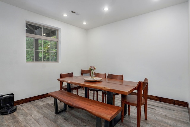 1721 Jackson Spring Rd, Ozark, MO 65721 - dining area featuring light wood-style floors and recessed lighting