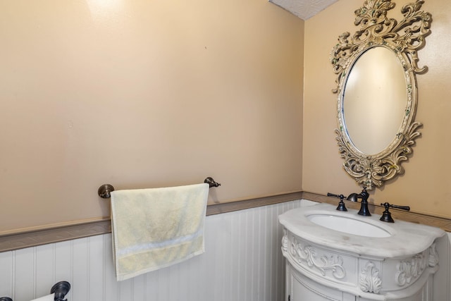3115 E Lark St, Springfield, MO 65804 - bathroom with a wainscoted wall and vanity
