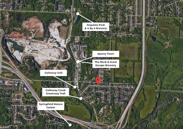 3115 E Lark St, Springfield, MO 65804 - aerial view of property's location