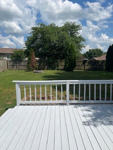 2004 Candace St, Ozark, MO 65721 - wooden deck featuring a fenced backyard