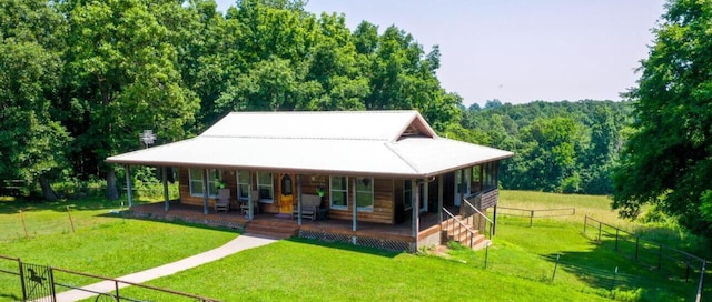 4949 S 196th Rd, Halfway, MO 65663 - view of front of house featuring covered porch