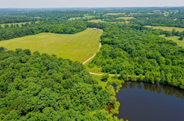 4949 S 196th Rd, Halfway, MO 65663 - drone / aerial view of a nearby body of water and a forest