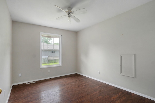5911 S Farm Rd Unit 157, Springfield, MO 65810 - empty room with wood finished floors and ceiling fan