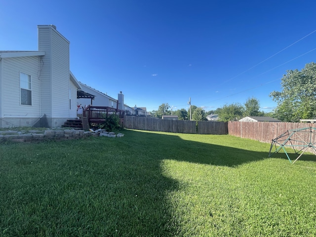 718 S Ridgecrest Ave, Nixa, MO 65714 - fenced backyard featuring a deck