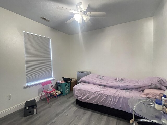 718 S Ridgecrest Ave, Nixa, MO 65714 - bedroom with wood finished floors and a ceiling fan