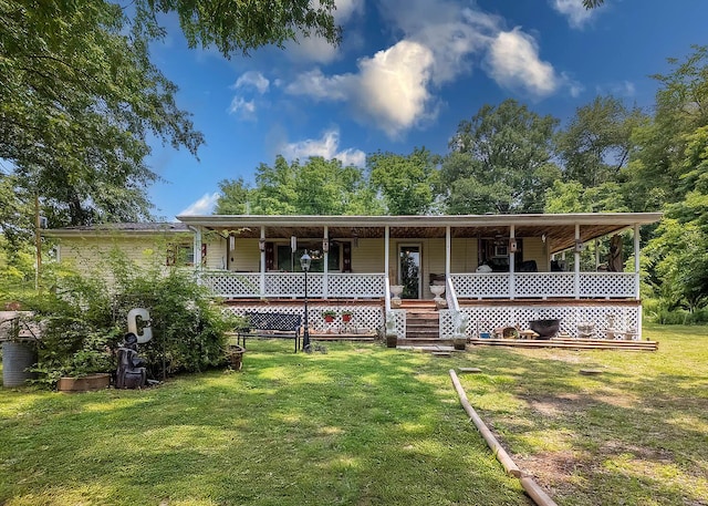 6545 State Route Zz, West Plains, MO 65775 - view of front facade featuring a porch and a front yard