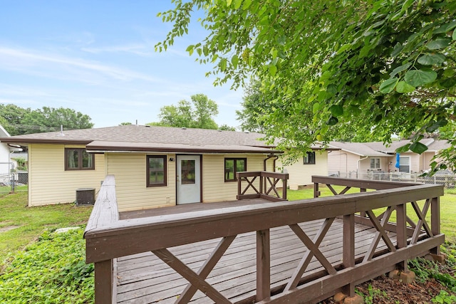3047 S Ferguson Ave, Springfield, MO 65807 - wooden terrace featuring a lawn