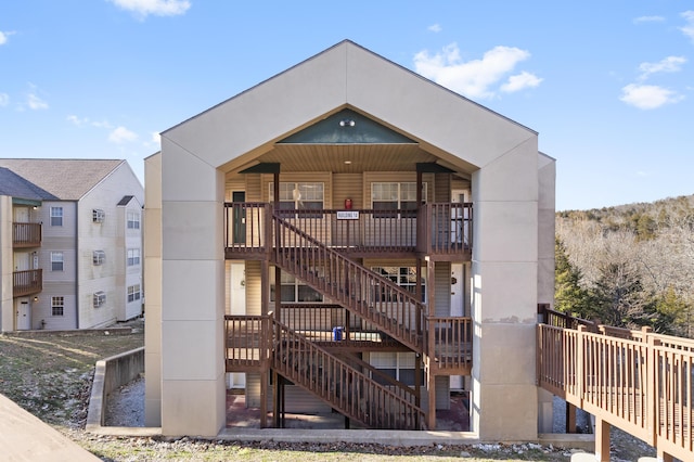 view of property with stairs