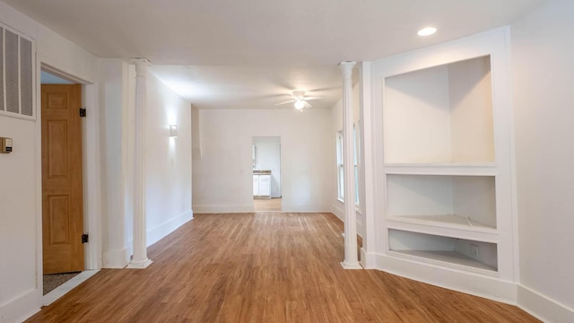 220 S 3rd St, Thayer, MO 65791 - corridor featuring wood finished floors and recessed lighting