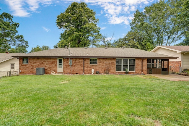 3112 E Lomita St, Springfield, MO 65804 - back of house with a patio area, brick siding, and roof with shingles