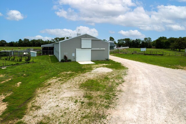 3889 E State Highway Kk, Fair Grove, MO 65648 - view of pole building featuring driveway and a view of rural / pastoral area