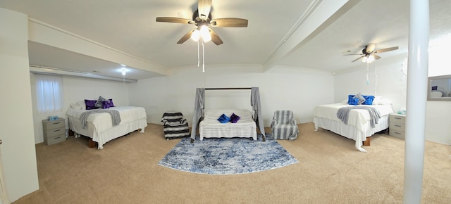 3889 E State Highway Kk, Fair Grove, MO 65648 - carpeted bedroom featuring a ceiling fan