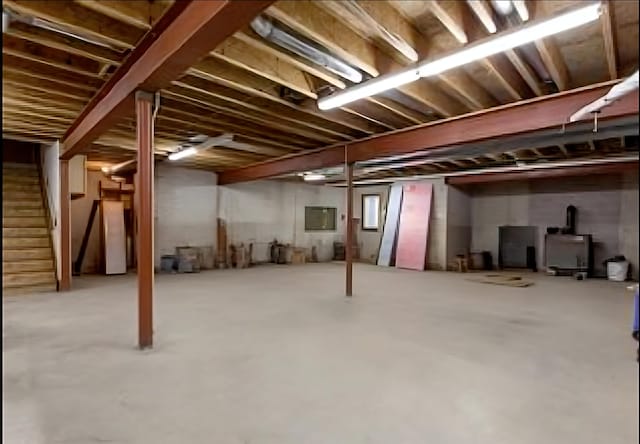 3889 E State Highway Kk, Fair Grove, MO 65648 - unfinished basement with stairway