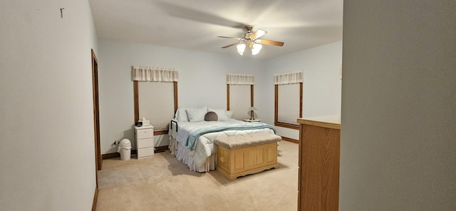 3889 E State Highway Kk, Fair Grove, MO 65648 - bedroom with light colored carpet and ceiling fan