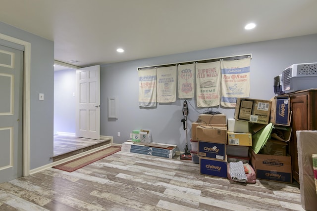 164 Sweet Home Trl, Theodosia, MO 65761 - interior space with wood finished floors and recessed lighting