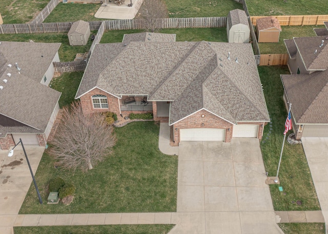 1466 S Natchez Rd, Republic, MO 65738 - aerial view of property and surrounding area