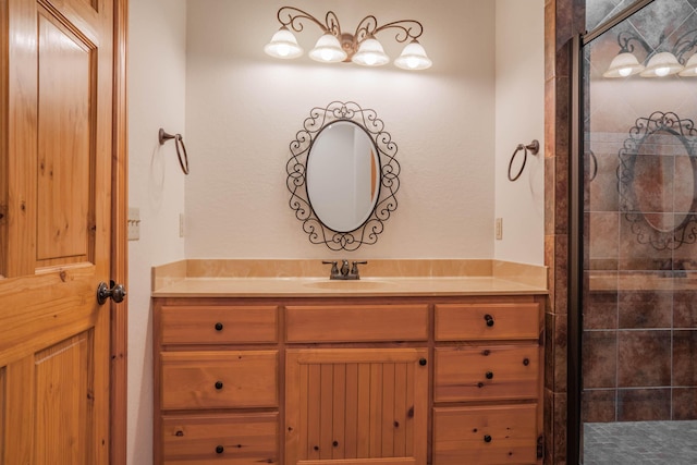 1466 S Natchez Rd, Republic, MO 65738 - bathroom featuring vanity and a shower stall