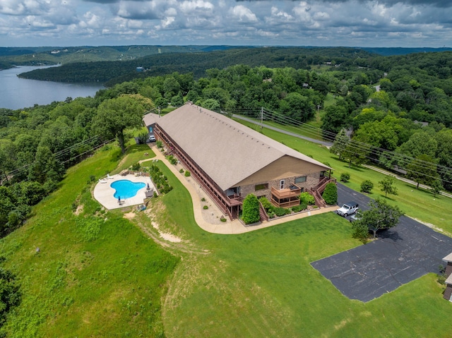 6089 State Highway Dd Unit 103, Branson West, MO 65737 - drone / aerial view of a heavily wooded area and a large body of water