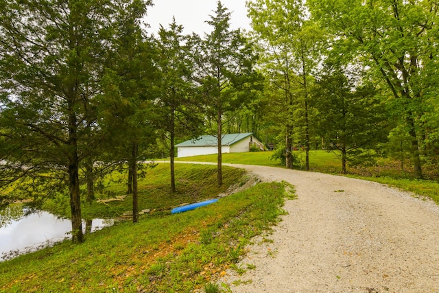 4216 Skyline Rd, Seymour, MO 65746 - view of dirt / gravel road with a forest view