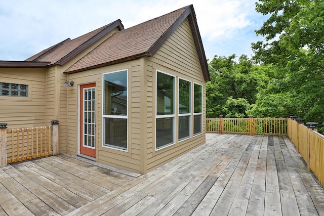 311 College St, Crane, MO 65633 - view of wooden terrace