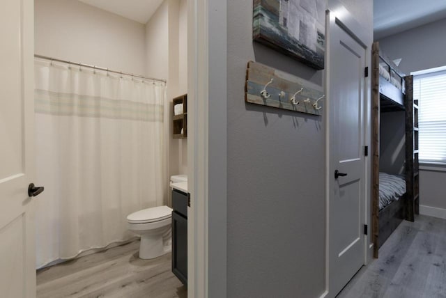 280 Lakefront Dr, Branson, MO 65616 - bathroom featuring wood finished floors, vanity, and connected bathroom