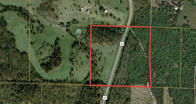 167 Timber Valley Rd, Mammoth Spring, AR 72554 - map / location with property boundaries highlighted