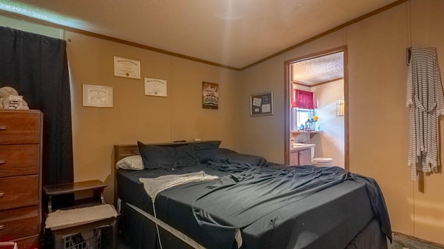 167 Timber Valley Rd, Mammoth Spring, AR 72554 - bedroom featuring ornamental molding and ensuite bath