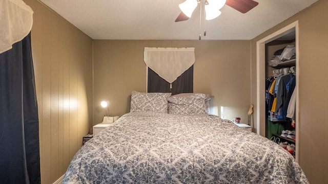 185 Timber Valley Rd, Mammoth Spring, AR 72554 - bedroom with a closet and a ceiling fan