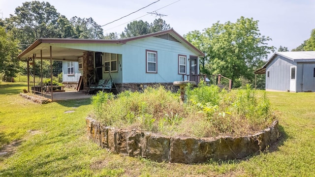 185 Timber Valley Rd, Mammoth Spring, AR 72554 - view of front of home with a front lawn