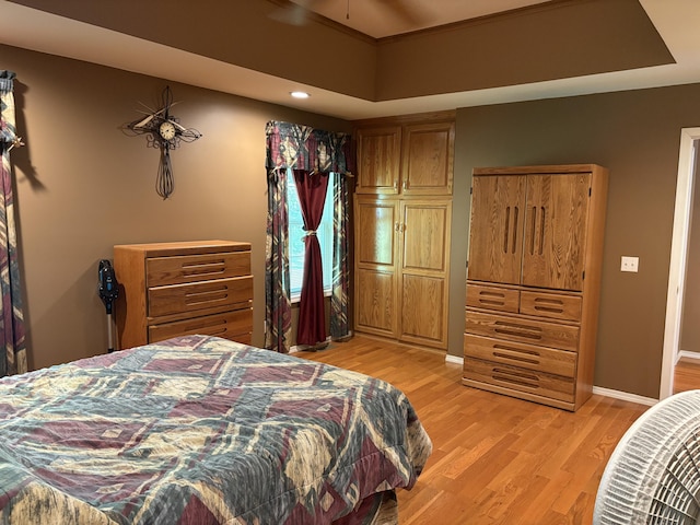 4849 W Rose Hill Rd, Billings, MO 65610 - bedroom featuring light wood-type flooring and recessed lighting