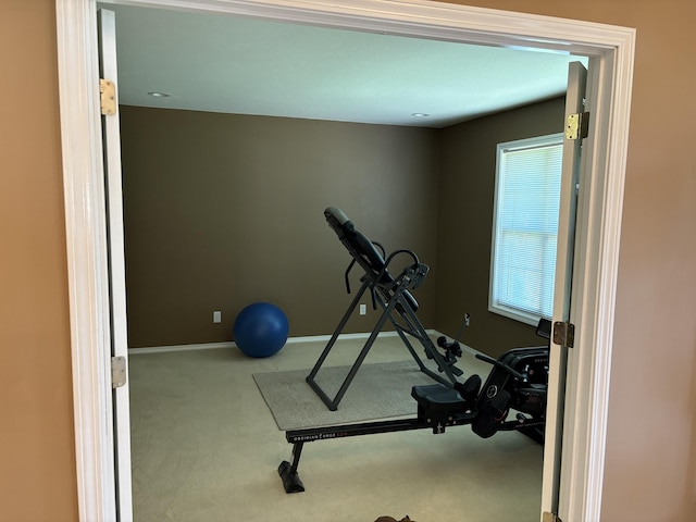 4849 W Rose Hill Rd, Billings, MO 65610 - workout area with carpet and baseboards