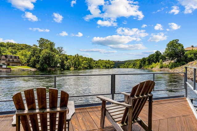 1 Memory Ln Unit 1, Branson, MO 65616 - dock with a water view and a view of trees