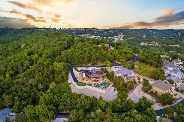355 Catalina Dr, Branson, MO 65616 - aerial overview of property's location featuring a heavily wooded area