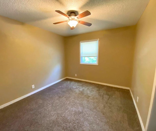 106 Cooley Dr, Carl Junction, MO 64834 - carpeted empty room featuring ceiling fan and a textured ceiling