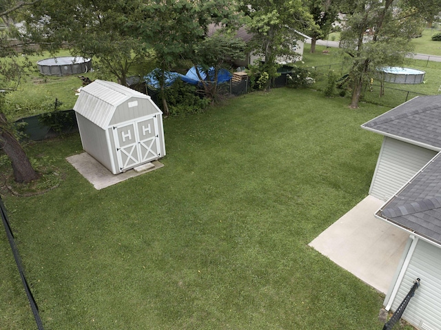 226 W Mount Vernon Rd, Billings, MO 65610 - fenced backyard with a shed and an outdoor pool