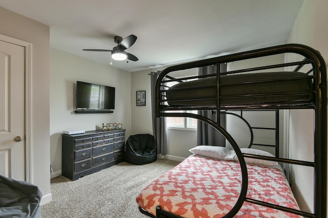 2823 E Catalpa St, Springfield, MO 65804 - carpeted bedroom with baseboards and a ceiling fan