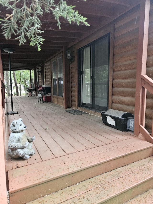 462 Jellystone Ave, Hollister, MO 65672 - view of wooden terrace