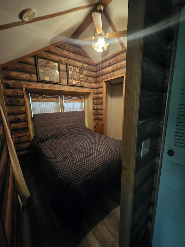 462 Jellystone Ave, Hollister, MO 65672 - bedroom with rustic walls