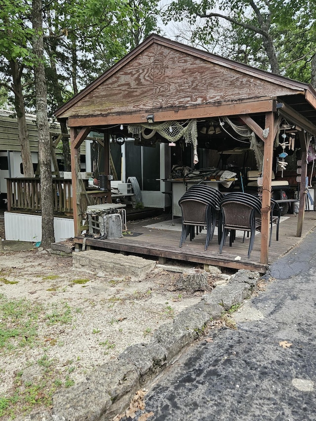 462 Jellystone Ave, Hollister, MO 65672 - view of community featuring a wooden deck and a gazebo