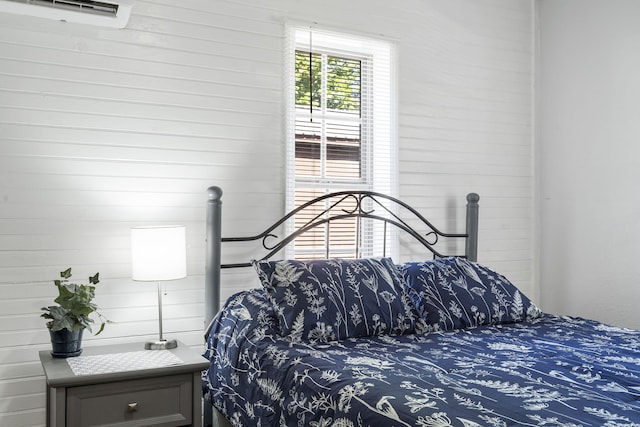 19899 E 1820th Rd, Fair Play, MO 65649 - bedroom with wooden walls