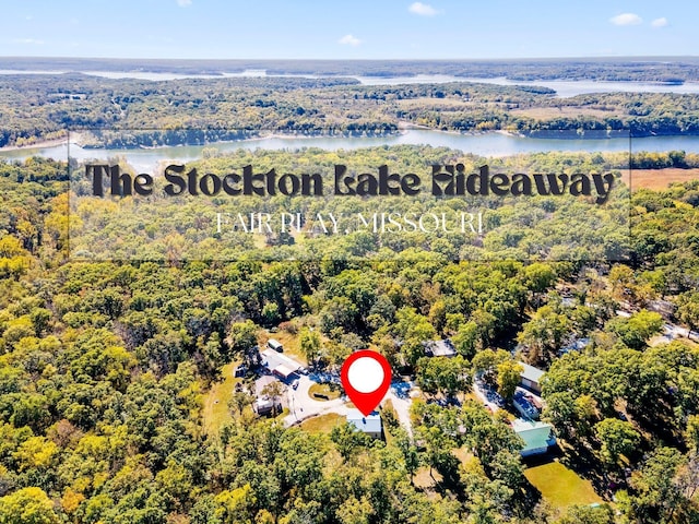 19899 E 1820th Rd, Fair Play, MO 65649 - drone / aerial view of a nearby body of water