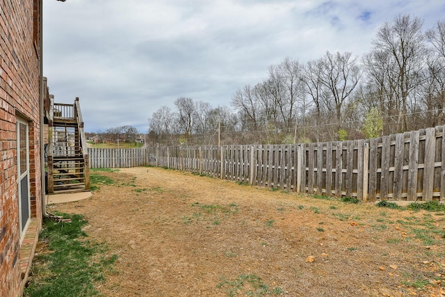 3223 W Melbourne St, Springfield, MO 65810 - fenced backyard with stairway