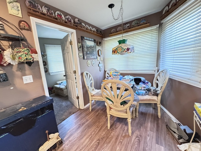 3517 Hackberry Ln, Joplin, MO 64801 - dining room featuring wood finished floors and baseboards