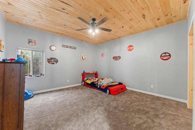770 Mills Hollow Rd, Branson, MO 65616 - unfurnished bedroom featuring carpet flooring and wooden ceiling
