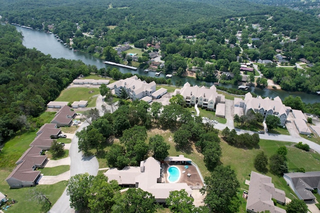 280 W Woodland Dr Unit Ld, Branson, MO 65616 - aerial perspective of suburban area with a large body of water