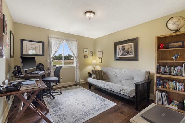 715 S Oak Terrace Dr, Nixa, MO 65714 - office area featuring wood finished floors and baseboards