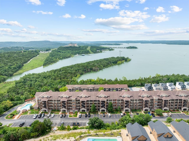 200 Majestic Dr Unit 1-303, Branson, MO 65616 - drone / aerial view of a nearby body of water and a pool