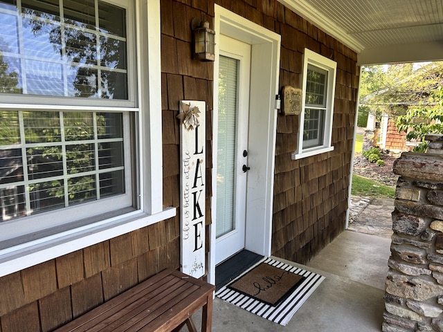 14 Little Creek Ln, Kimberling City, MO 65686 - doorway to property featuring covered porch