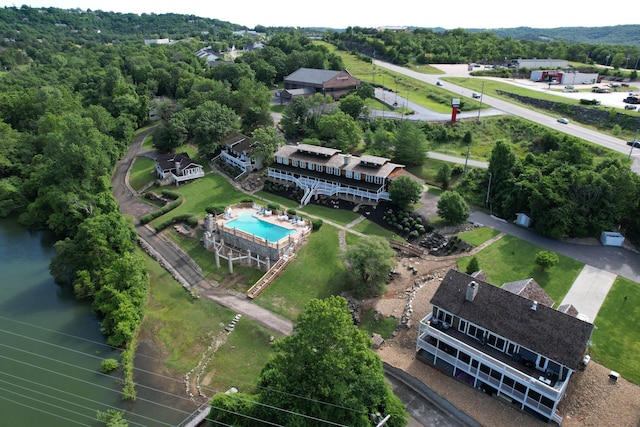 14 Little Creek Ln, Kimberling City, MO 65686 - aerial view of a pool